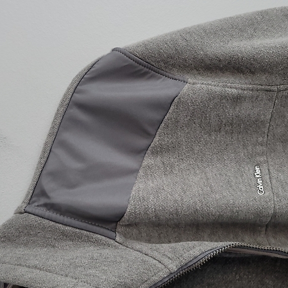 Men's Gray Calvin Klein Sweat Jacket 4 pockets SIze Medium - Picture 3 of 8